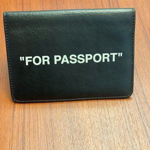 OFF-WHITE Black Passport Wallet